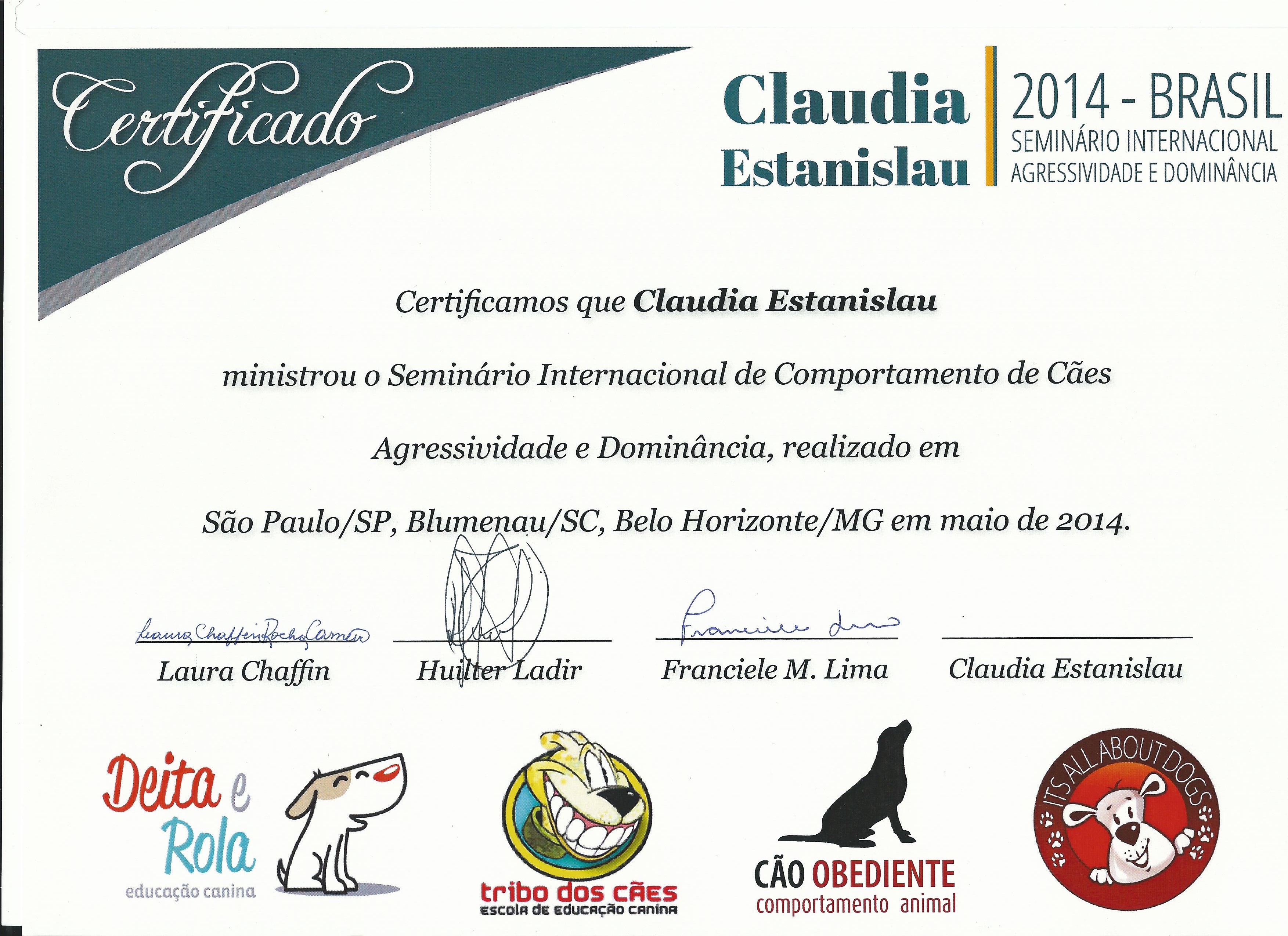 Certificado Brasil 2014